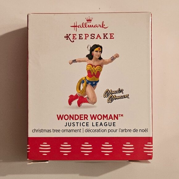 NIB 2017 Hallmark Mini Wonder Woman Tree Ornament - Picture 1 of 8
